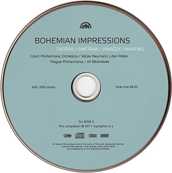Jiří Bělohlávek, Václav Neumann, Libor Pešek : Bohemian Impressions - Music Inspired By The Czech Landscape (CD, Comp)