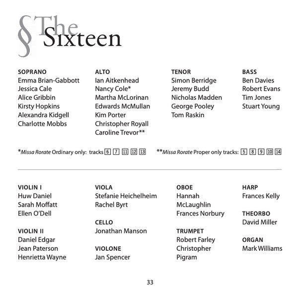 Grzegorz Gerwazy Gorczycki, The Sixteen, Eamonn Dougan : Conductus Funebris / Litaniae De Providentia Divina / Missa Rorate Caeli (CD)