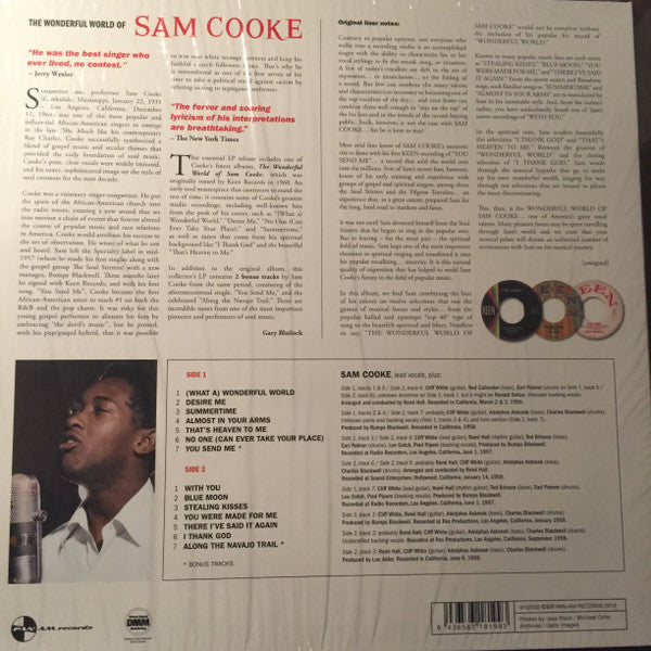 Sam Cooke : The Wonderful World Of Sam Cooke (LP, Comp, RE)