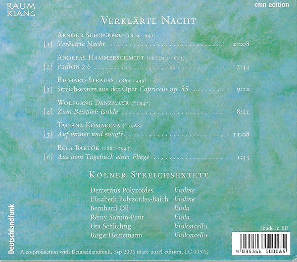 Kölner Streichsextett : Verklärte Nacht (CD, Album)