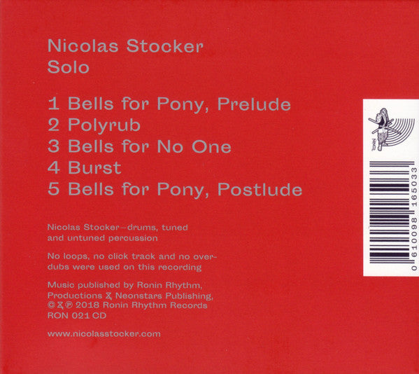 Nicolas Stocker : Solo (CD, Album)