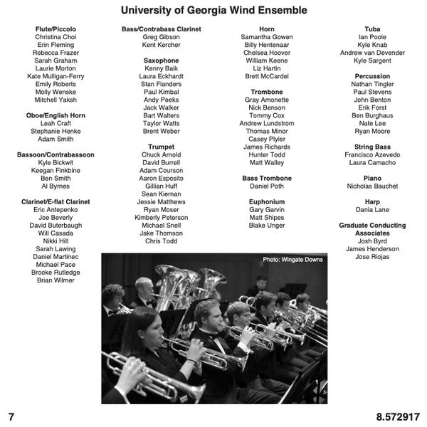 D. Ray McClellen, Ellen Ritchey, Anatoly Sheludyakov, University Of Georgia Wind Ensemble, John P. Lynch : Street Song (CD)