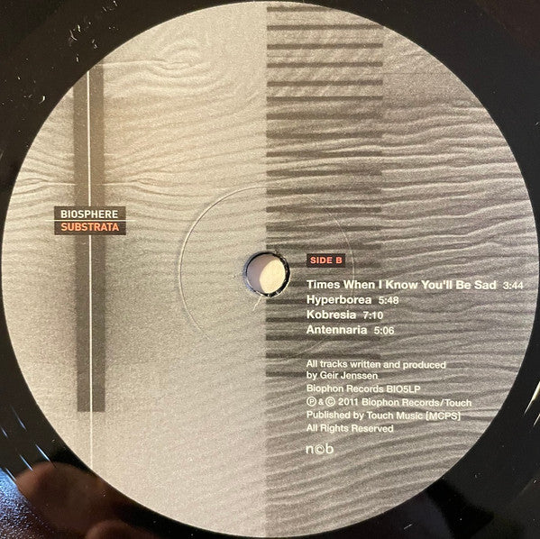 Biosphere : Substrata (2xLP, Album, RM, RP, Gat)