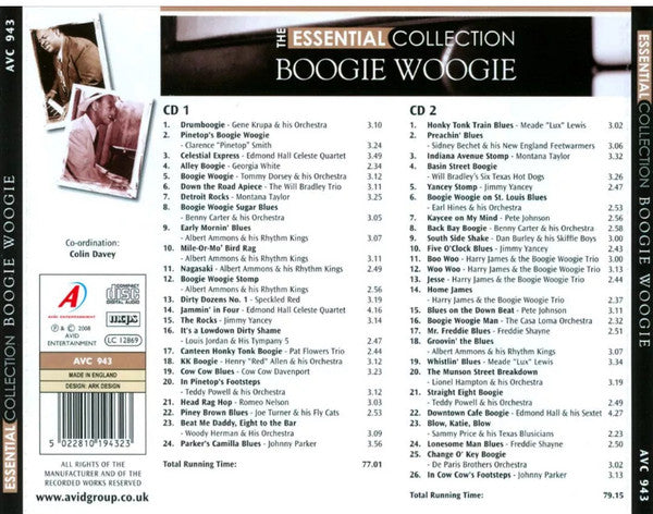 Various : Boogie Woogie  (2xCD, Comp, RM)