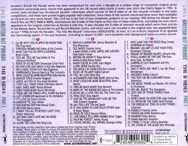 Various : 1955 British Hit Parade The B Sides - Part 1 (3xCD, Comp)