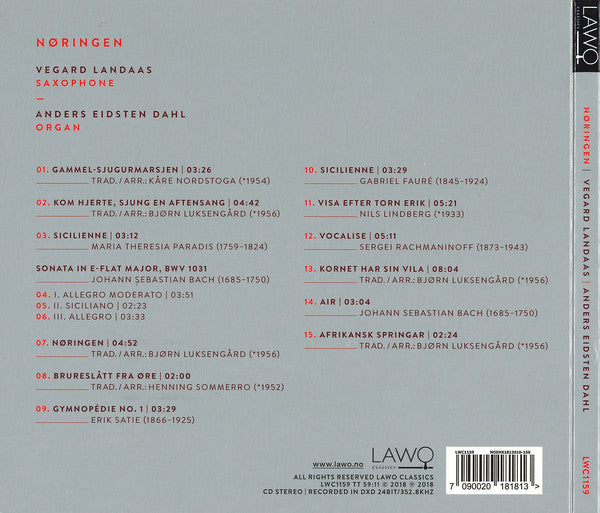 Vegard Landaas, Anders Eidsten Dahl : Nøringen (CD)