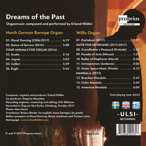Erland Hildén : Dreams Of The Past (CD, Album)