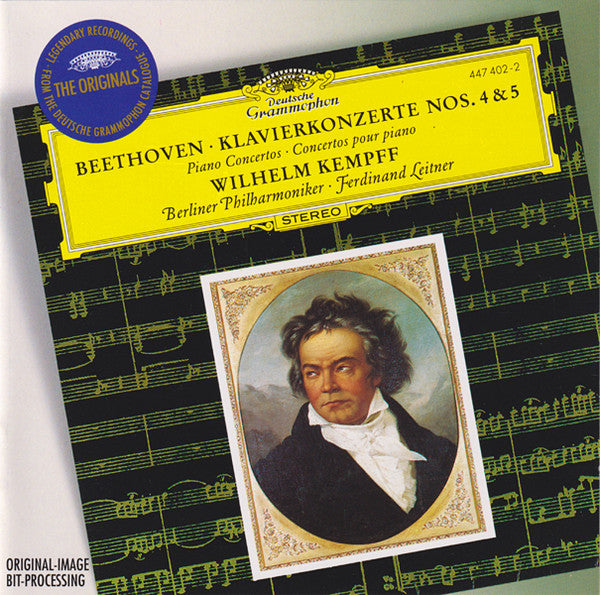 Ludwig Van Beethoven - Wilhelm Kempff / Berliner Philharmoniker / Ferdinand Leitner : Klavierkonzerte Nos. 4 & 5 = Piano Concertos = Concertos Pour Piano (CD, Comp, RM)