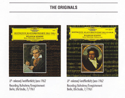 Ludwig Van Beethoven - Wilhelm Kempff / Berliner Philharmoniker / Ferdinand Leitner : Klavierkonzerte Nos. 4 & 5 = Piano Concertos = Concertos Pour Piano (CD, Comp, RM)