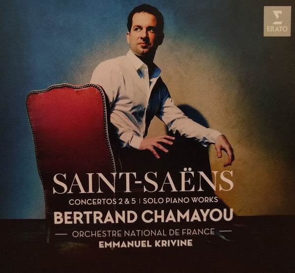 Camille Saint-Saëns - Bertrand Chamayou, Emmanuel Krivine, Orchestre National de France : Piano Concertos 2 & 5 (CD, Album)
