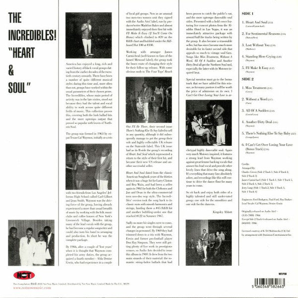 The Incredibles (2) : Heart & Soul (LP, Album, RE)