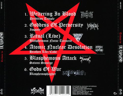 Various : Tribute To Blasphemy (CD, Comp)