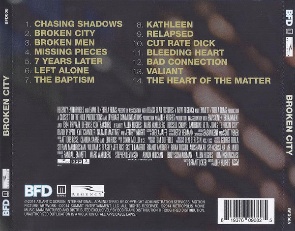 Atticus Ross, Claudia Sarne & Leopold Ross : Broken City (Original Movie Soundtrack) (CD, Album)