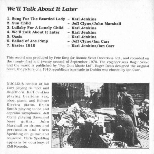Nucleus (3) : Elastic Rock / We'll Talk About It Later (CD, Album, RE, Toc + CD, Album, RE, Toc + Comp, RM)