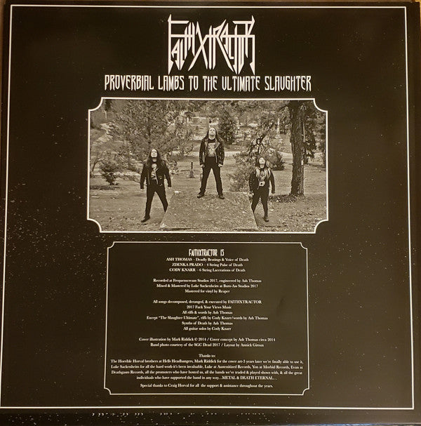 FaithXtractor : Proverbial Lambs To The Ultimate Slaughter (LP, Album)