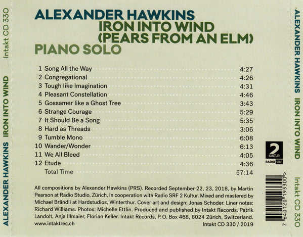 Alexander Hawkins : Iron Into Wind (Pears From An Elm) (CD, Album)
