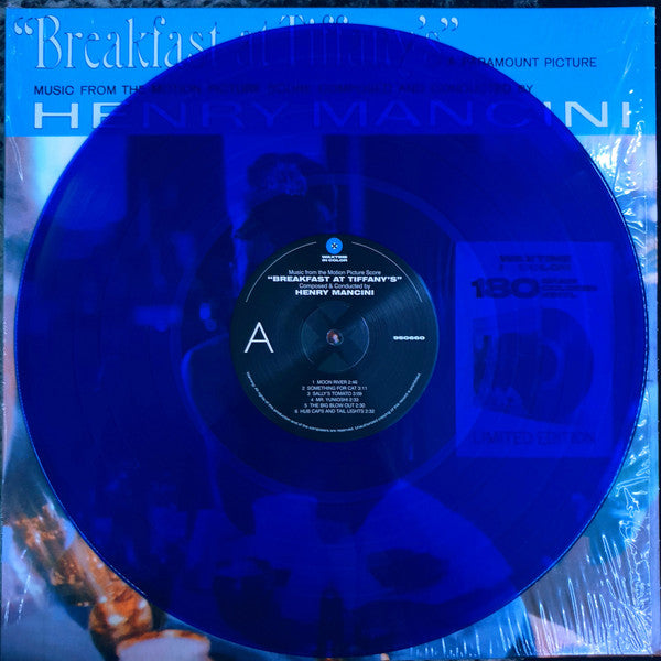 Henry Mancini : Breakfast At Tiffany's (Music From The Motion Picture Score) (LP, Album, Ltd, RE, Blu)