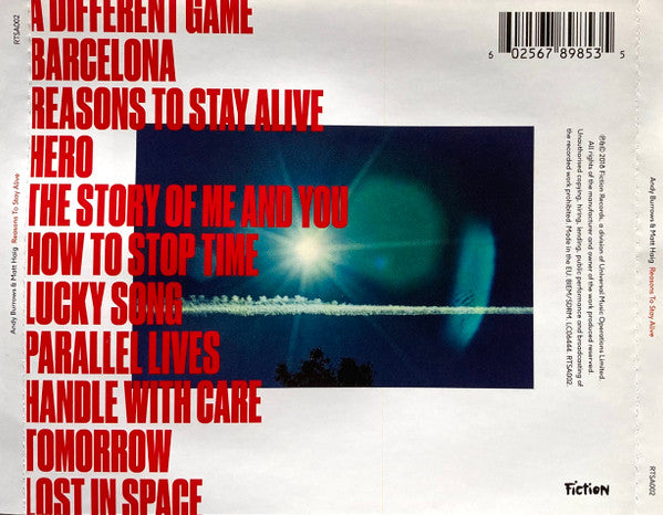 Andy Burrows & Matt Haig : Reasons To Stay Alive (CD, Album)