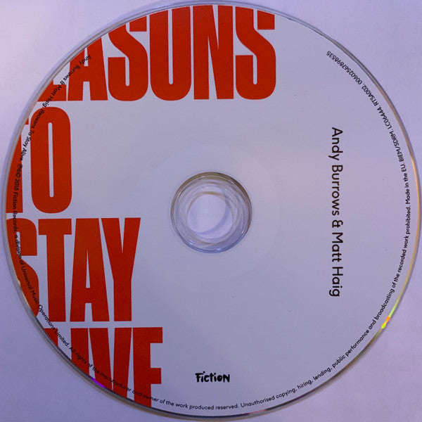 Andy Burrows & Matt Haig : Reasons To Stay Alive (CD, Album)