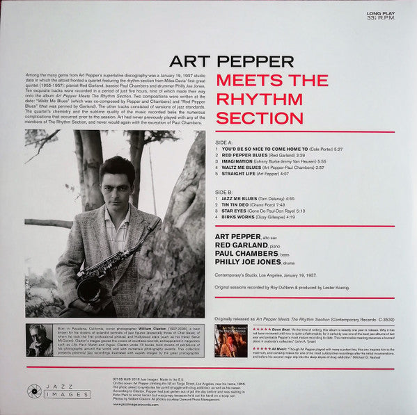 Art Pepper : Meets The Rhythm Section (LP, Album, Dlx, Ltd, RE, Gat)