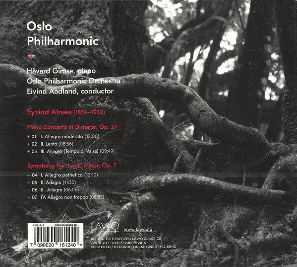 Oslo Filharmoniske Orkester + Eyvind Alnæs : Piano Concerto & Symphony (CD, Album)