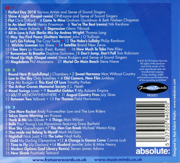 Various : Music Minds (Supporting Healthy Minds) (3xCD, Comp)