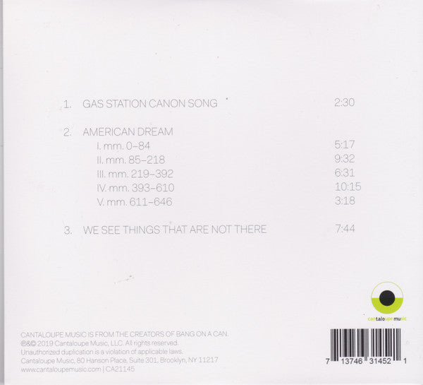 Bearthoven / Scott Wollschleger : American Dream (CD, Album)