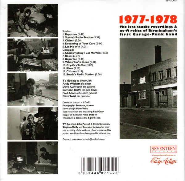T.V. Eye : 1977-1978 (CD, Album, Ltd)