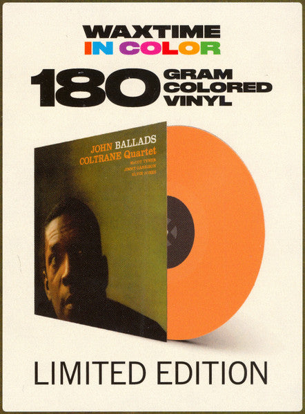 The John Coltrane Quartet : Ballads (LP, Album, Ltd, RE, 180)