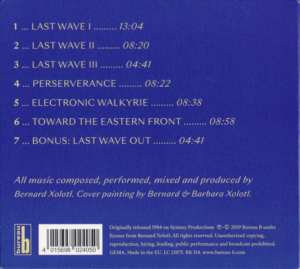 Bernard Xolotl : Last Wave (CD, Album, RE)