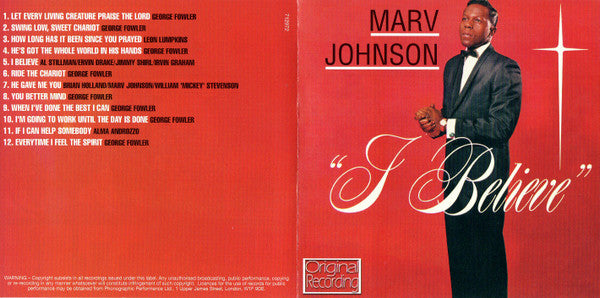 Marv Johnson : I Believe (CD, Album, RE)