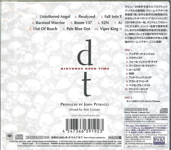 Dream Theater : Distance Over Time (CD, Album + CD, Album + Ltd, BSC)
