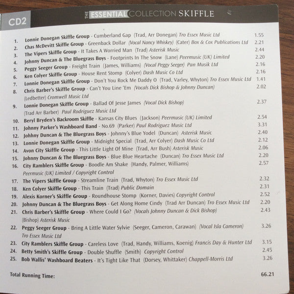 Various : Skiffle: The Essential Collection (2xCD, Album, Comp)