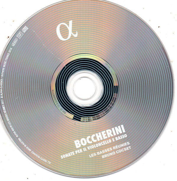 Luigi Boccherini, Bruno Cocset, Les Basses Réunies : Vol.2 Sonate Per Il Violoncello (CD, Album)