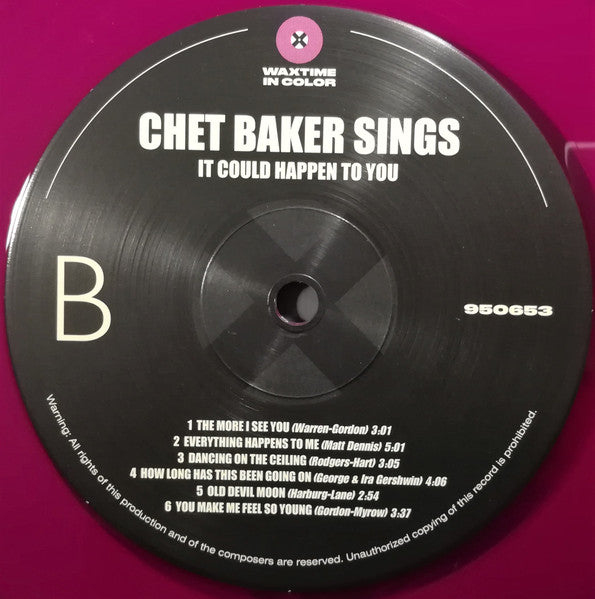Chet Baker : It Could Happen To You (LP, Album, Ltd, RE, Pur)