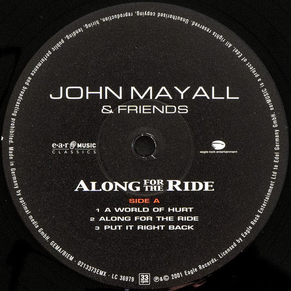 John Mayall & Friends : Along For The Ride (2xLP, Album, Ltd, RE)