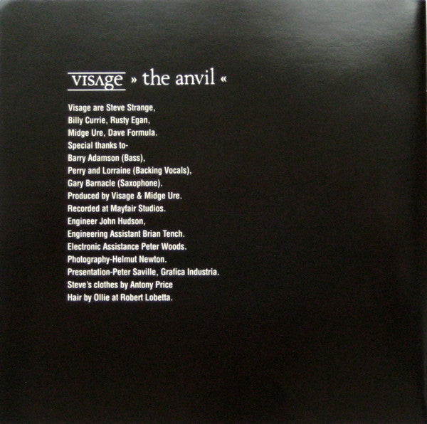 Visage : The Anvil (CD, Album, RE)