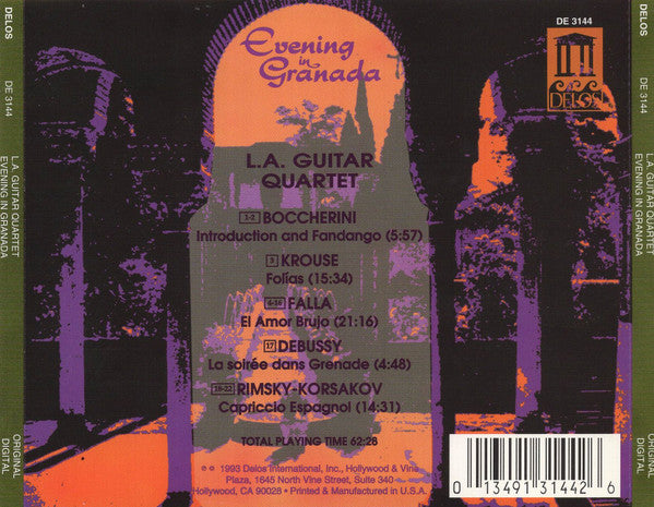 Los Angeles Guitar Quartet : Evening In Granada (CD, Album)