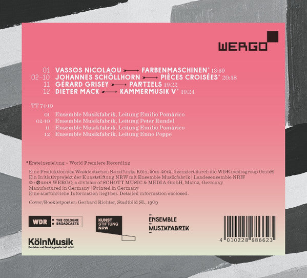MusikFabrik - Vassos Nicolaou | Johannes Schöllhorn | Gérard Grisey | Dieter Mack : Kreuzungen (CD)