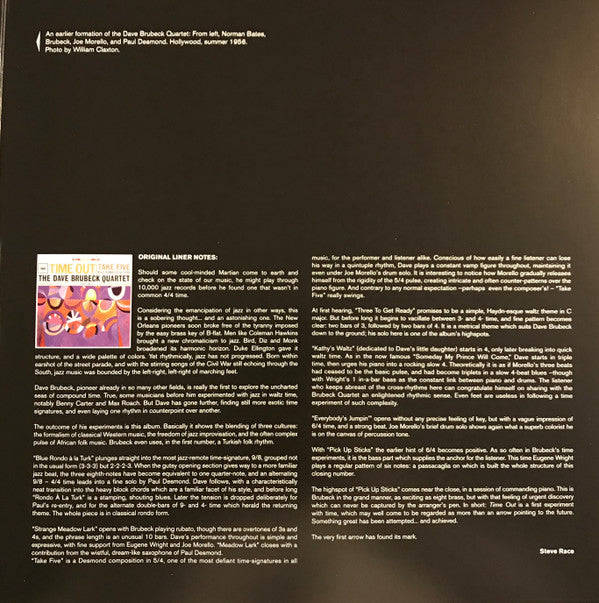 The Dave Brubeck Quartet : Time Out (LP, Album, Ltd, RE, Gat)