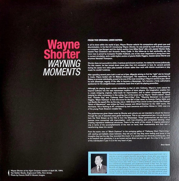 Wayne Shorter : Wayning Moments (LP, Album, Ltd, RE, 180)