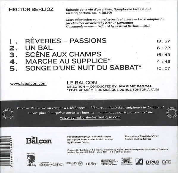 Hector Berlioz, Arthur Lavandier, Le Balcon : Symphonie Fantastique (CD, Album, 3D)