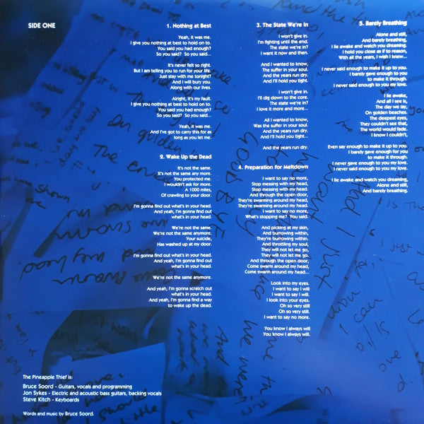 The Pineapple Thief : Someone Here Is Missing (LP, Album, RM, RP)