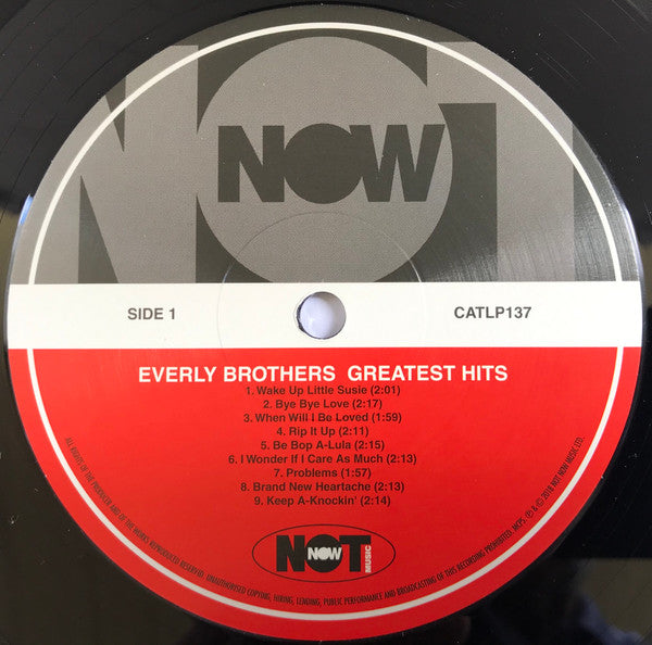 Everly Brothers : Everly Brothers Greatest Hits (LP, Comp, 180)