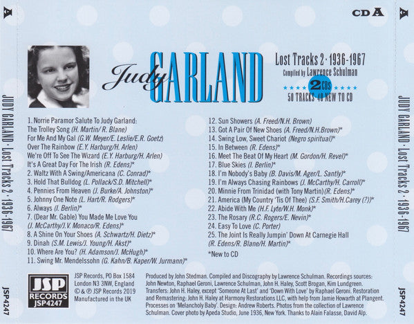 Judy Garland : Lost Tracks 2 - 1936-1967 (2xCD, Comp)