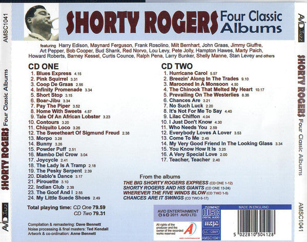 Shorty Rogers : Four Classic Albums (2xCD, Comp)