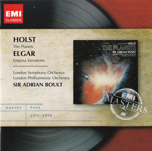 Gustav Holst / Sir Edward Elgar / Sir Adrian Boult, London Philharmonic Orchestra, London Symphony Orchestra : The Planets / 'Enigma' Variations  (CD, Comp)
