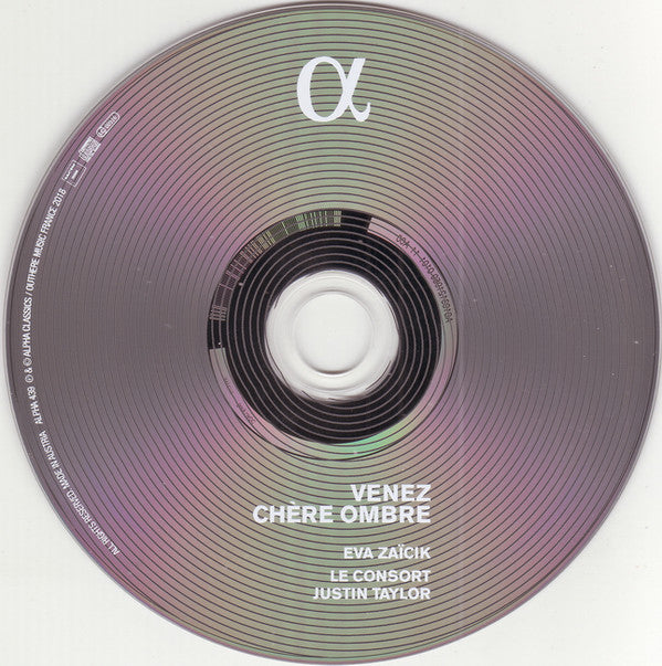 Eva Zaïcik, Le Consort, Justin Taylor (8) : Venez Chère Ombre (CD, Album)