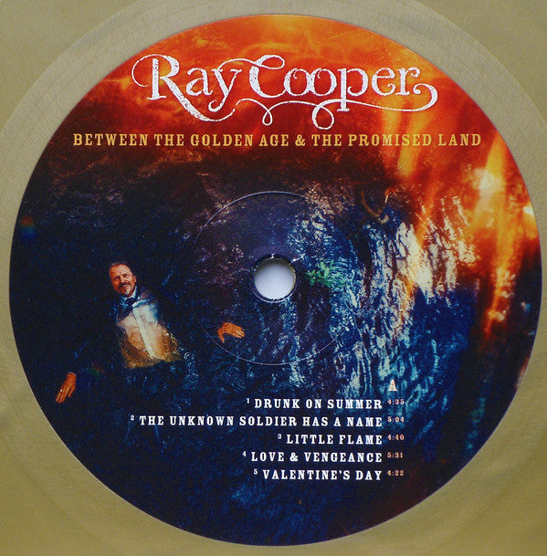 Ray Cooper (4) : Between The Golden Age & The Promised Land (LP, Album, Gol + CD, Album)