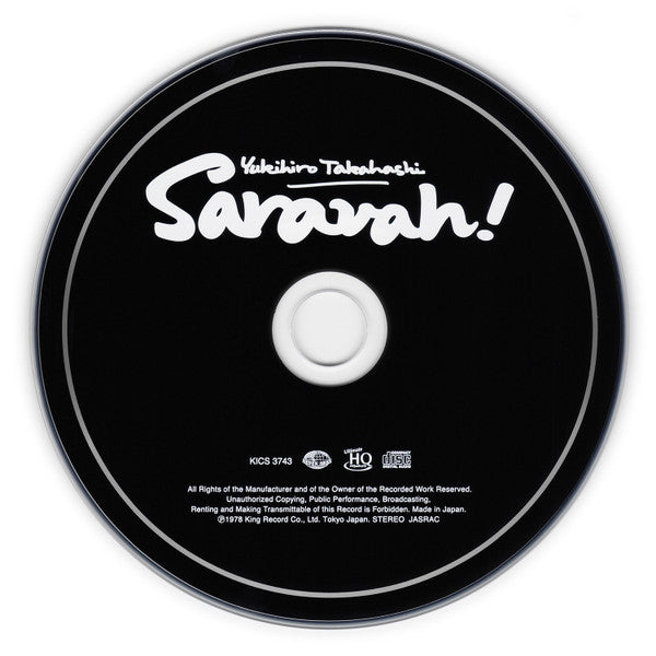 Yukihiro Takahashi : Saravah! (CD, Album, RE, RM, UHQ)